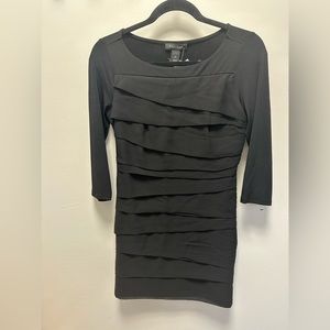 White house Black Market bodycon dress in black size XS